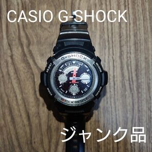 【ジャンク品】CASIO G-SHOCK 腕時計 デジタル 黒 AW-590