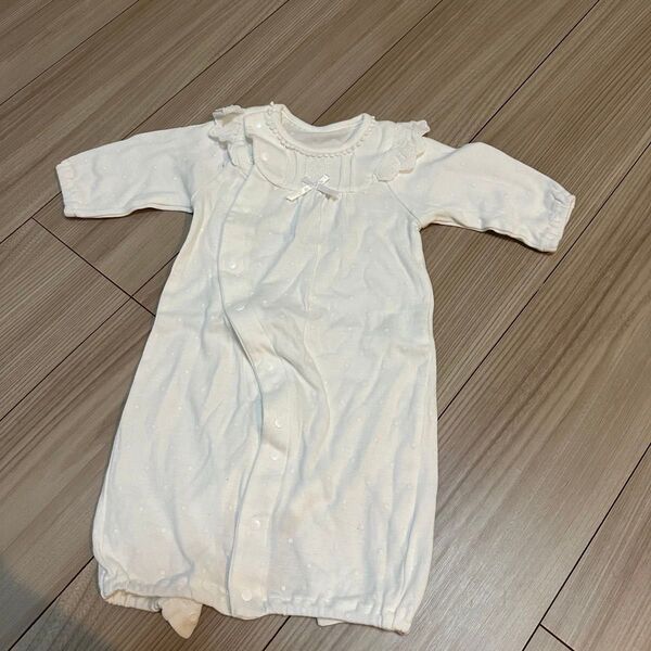 【美品】長袖2WAYオール ロンパース カバーオール ドレスオール 50-70