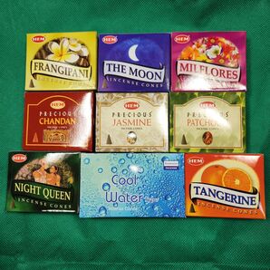 〈新作〉インドお香コーン 【スローライフ応援!】9こセット