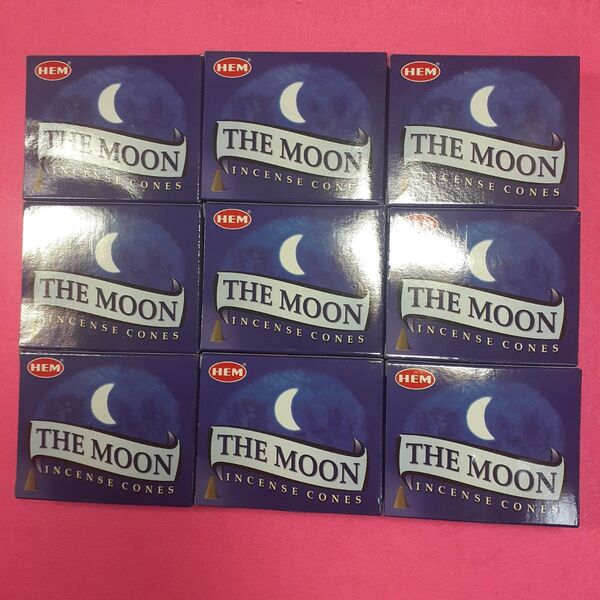 インドお香 定番HEM 心落ち着く香りの MOON コーン9こセット