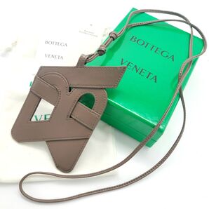 ボッテガヴェネタ レザー BV フォンスリーブ スマホショルダー ブラウン レディース メンズ ユニセックス
