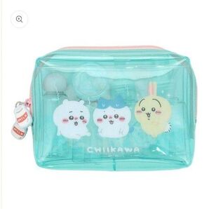 ちいかわ トラベルボトルセット グリーン 旅行 ポーチ ハチワレ うさぎ モモンガ 古本屋 かにちゃん トラベル ボトル トラベル