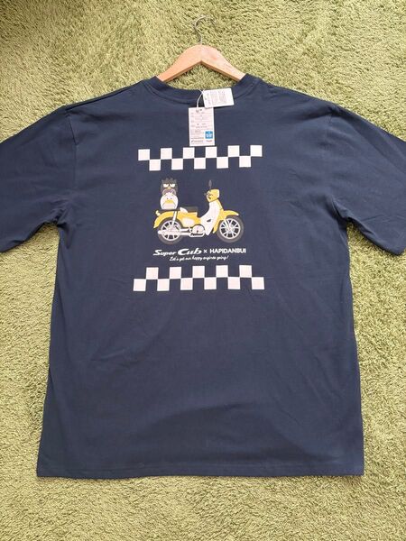 新品 LL ホンダ はぴだんぶい スーパーカブ コラボTシャツ ネイビー