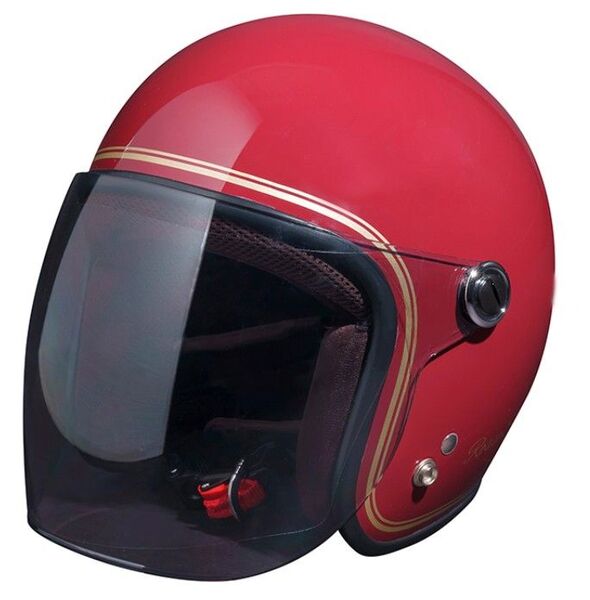 【47%引】ロッソスタイルラボ ROH-506 ロッソレッド 55-57cm ジェットヘルメット【新品・未使用】