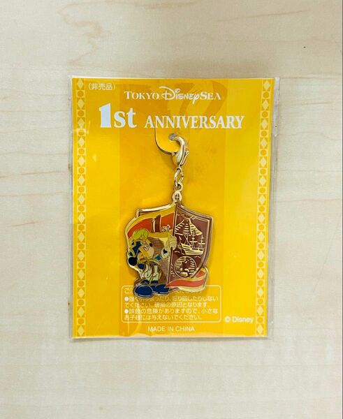 未開封 DisneySea 1st anniversary メタルチャーム キーホルダー ミッキーマウス 東京ディズニーリゾート