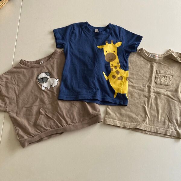 子供服 Tシャツ等 3枚セット まとめ売り POLO BABY 無印良品 サイズ90