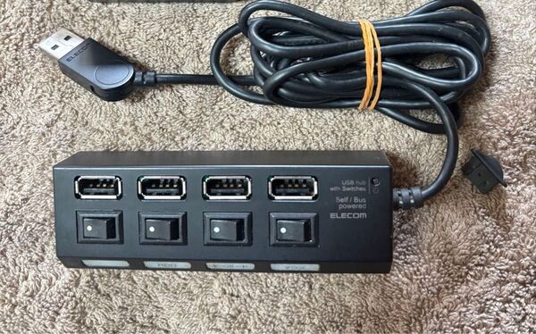 エレコム USB2.0 ハブ 4ポート U2H-TZS420SBK ELECOM