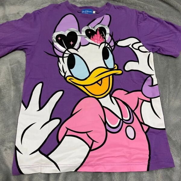 ディズニーリゾート ディズニーランド ディズニーシー ディズニー 公式 デイジー Tシャツ Sサイズ パープル 紫 男女兼用 半袖