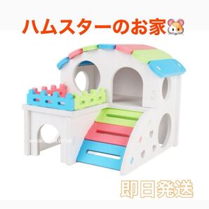 ハムスターハウス 小動物 ハウス おうち 家 カラフル かわいい ハムスター