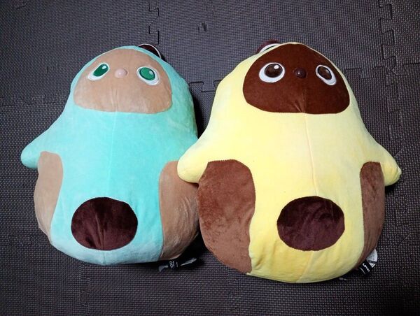 2種 ふわころLOVOT2 ぬいぐるみBIG イエロー ミントグリーン ナムコ限定 namco BIGぬいぐるみ ラボット