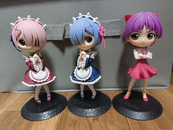 リゼロ 猫娘 Qposket 三体セット レム ラム ゲゲゲの鬼太郎 フィギュア