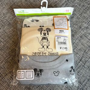Disney baby ミッキーマウス 長袖シャツ インナー 3枚組 90cm