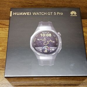 新品未開封 HUAWEI WATCH GT 5 Pro 46mm ブラックフルオロエラストマー ベルト