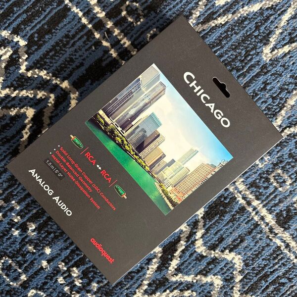 ◆◇◆ AudioQuest オーディオクエスト Chicago RCA-RCAケーブル 1.5m 未使用品◆◇◆