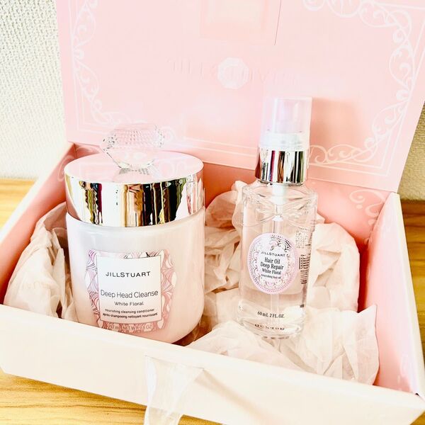 【新品】JILL STUART ジルスチュアート 美髪にととのえるヘアケアセット 〈ヘッドクレンズ/ヘアオイル〉ホワイトフローラル