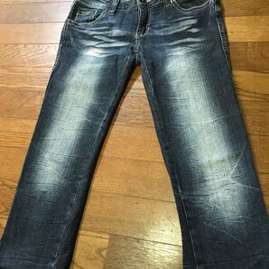 デニム パンツ サブリナ丈 2本セット