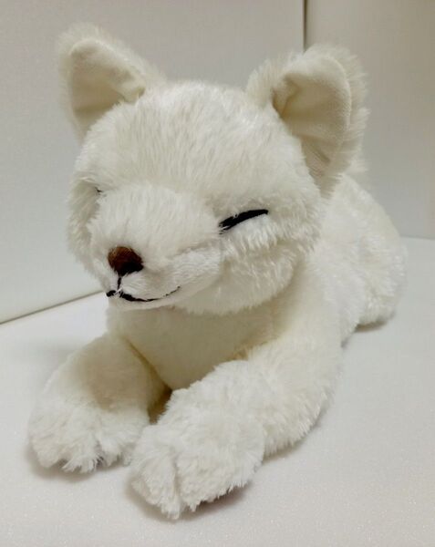 ひざきつね ホワイト ぬいぐるみ Mサイズ サンレモン