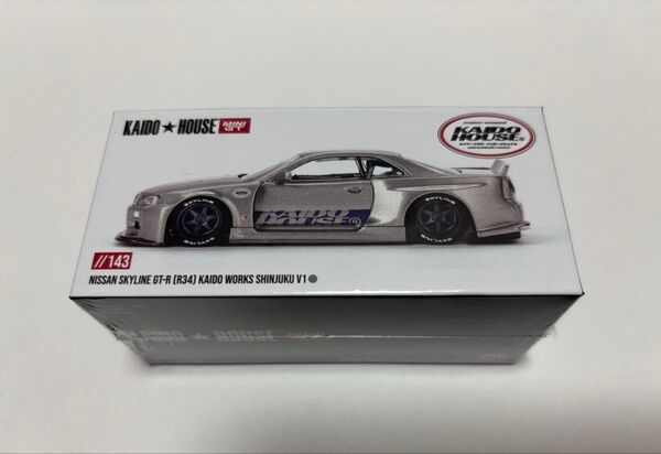 minigt 1/64 Nissan スカイライン GT-R R34 Kaido Works SHINJUKU V1