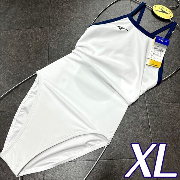 ミズノ 女性用 エクサースーツ ホワイト×ネイビー XLサイズ 新品