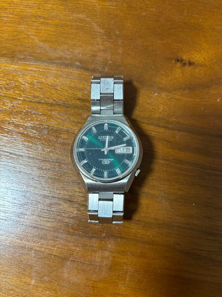 シチズン CITIZEN 腕時計 コスモトロン ヴィンテージ 文字盤 グリーン