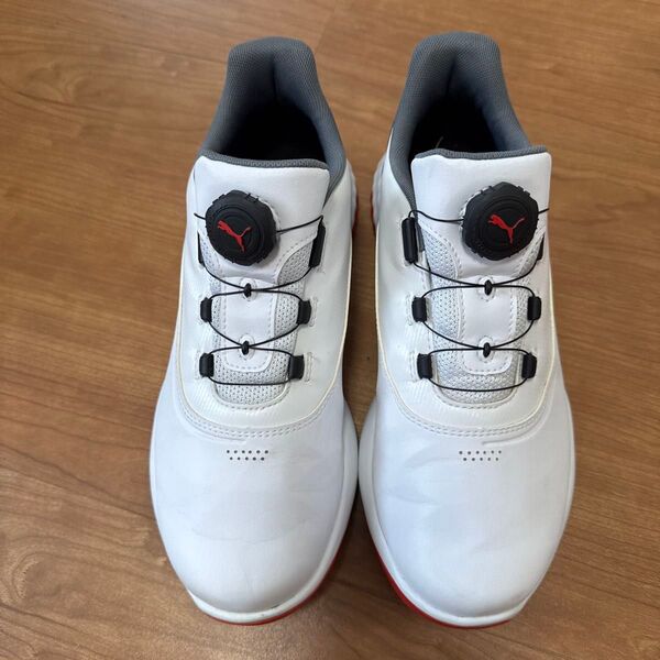 PUMA ゴルフシューズ ホワイト ディスクタイプ