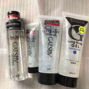 ギャッツビー ジェルウォーター200ml スタイリングジェル 200g.60g マンダム ロングキープジェル225g 各1