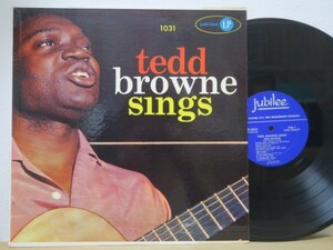 LP★TEDD BROWNE / Sings Calypsos-Ballads (カリプソ/ラテン/ジャズ/クボタタケシ/US盤)