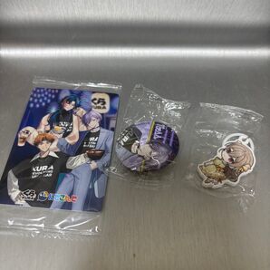 くら寿司 にじさんじ 缶バッジ めじるしチャーム トレカ 3点セット