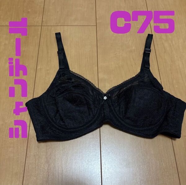 新品未使用 シャンデール ブラジャー C75 黒 補正下着 インナー レース
