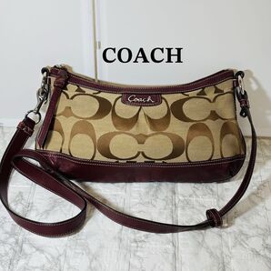 COACH コーチ ショルダーバッグ シグネチャー ベージュ