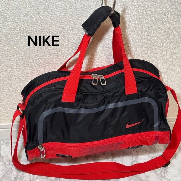 NIKE ナイキ ボストンバッグ レッド ブラック
