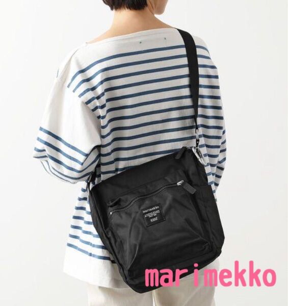 新品 マリメッコ PAL ショルダーバッグ ブラック パル 黒 斜め掛け marimekko