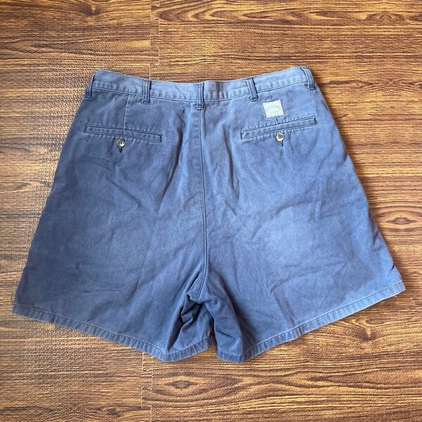 90s 鬼フェード ラルフローレン ポロチノ チノパン タック ショートパンツ ハーフパンツ USA製 初期タグ POLO