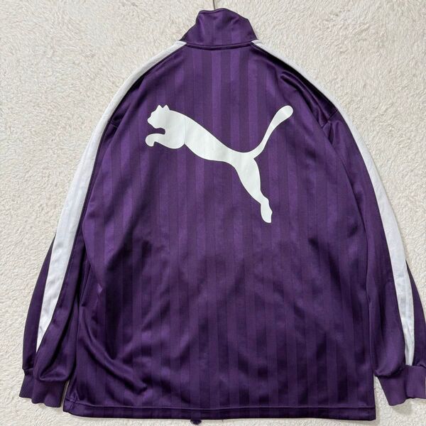 y2k 00s PUMA ジャージ パープル トラックジャケット 日本製 ロゴ S-Mサイズ オーバーサイズ