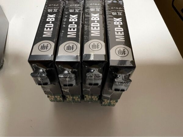 MED-4CLブラック4本セット EPSON用互換インクカートリッジ色変更OK