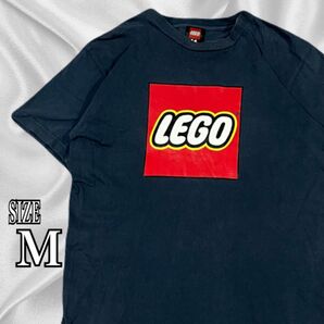 LEGO レゴ 半袖 プリント Tシャツ Mサイズ ブルーグレー プリントスター