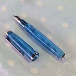 セーラー万年筆【USED品】レクル 限定 ブルー ペン先MF