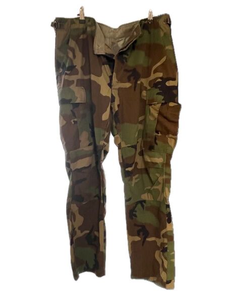80年代 U.S.ARMY 米軍実品 ウッドランドカモ BDU カーゴパンツ large Regular メンズW38
