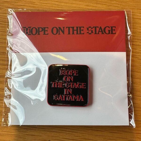 HOPE ON THE STAGE ピンバッジ HOPE ON THE STAGE in JAPAN PINS SAITAMA