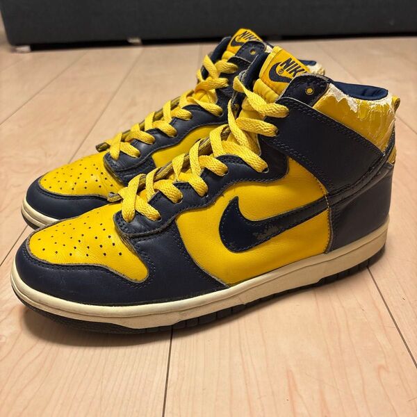 NIKE DUNK HIGH LE ナイキ ダンク ハイ ミシガン 初期復刻 ナイキ NIKE DUNK 90年代 90s