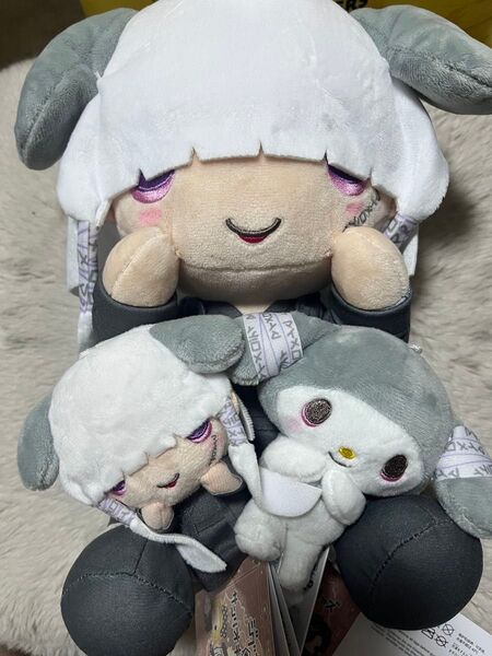 真天地開闢集団 ジグザグ×サンリオキャラクターズ Lぬいぐるみ マスコット 命 マイメロディ 3点セット