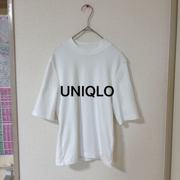 未使用品 ユニクロ UNIQLO 白 ストレーチTシャツ