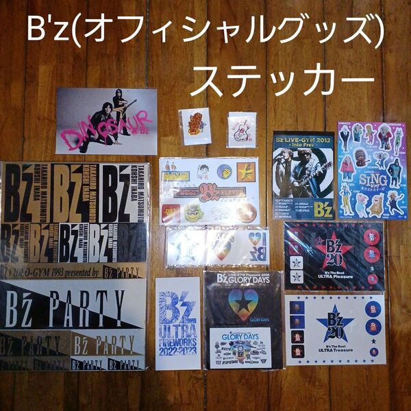 B'z 公式グッズ(VIDEO-GYM 1993ステッカー・ICカードステッカー・タトゥーシール・転写シール・ポストカード)