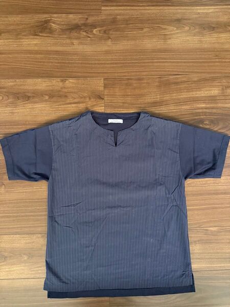メンズ ストライプTシャツ ユナイテッドアローズネイビーグリーンレーベル