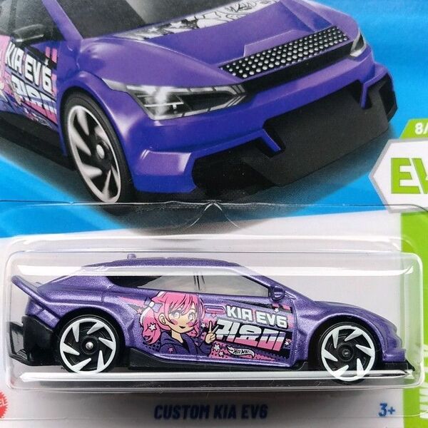 新品未開封 ホットウィール カスタム キア CUSTOM KIA EV6 起亜 Hot Wheels 痛車 ミニカー