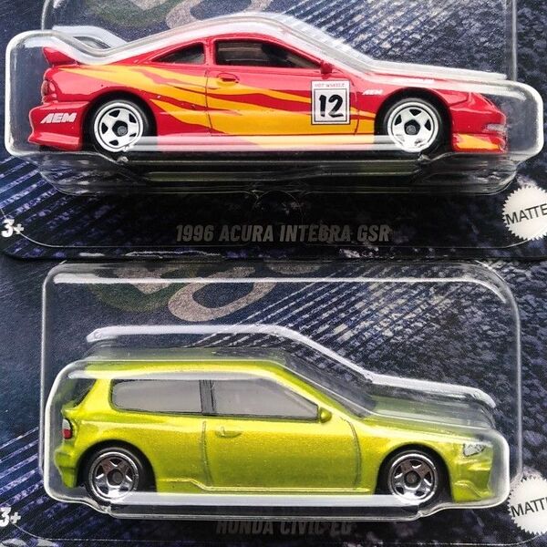新品未開封 ホットウィール ワイルドスピード ホンダ シビック EG アキュラ インテグラ GSR DC2 Hot Wheels