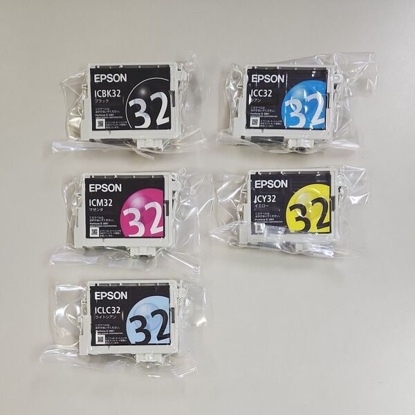 EPSON 純正インクカートリッジ ICBK32/ICC32/ICM32/ICY32/ICLC32 5色セット (IC6CL32)
