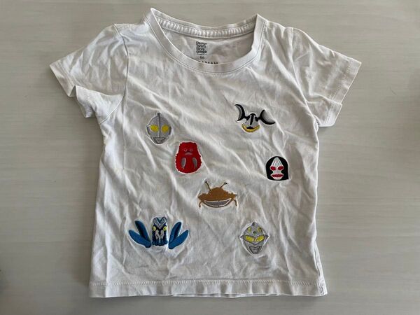 グラニフ ウルトラマン 白Tシャツ 100 カネゴン ダダ セブン バルタン 半袖Tシャツ キッズ Tシャツ 半袖 カットソー