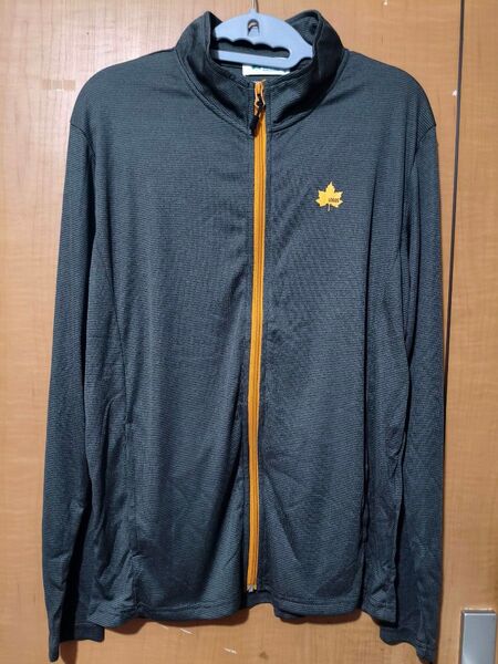 新品 LOGOS M ジップアップ長袖シャツ トップス アウター ロングT ロンT 上着 ジャージ シャツロゴス