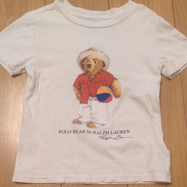ポロラルフローレン ポロベア Tシャツ 4T 麦わら 細身6歳で着ました